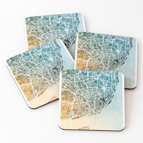Item preview, Lisbon Portugal City Map designed and sold by ArtPrints.
