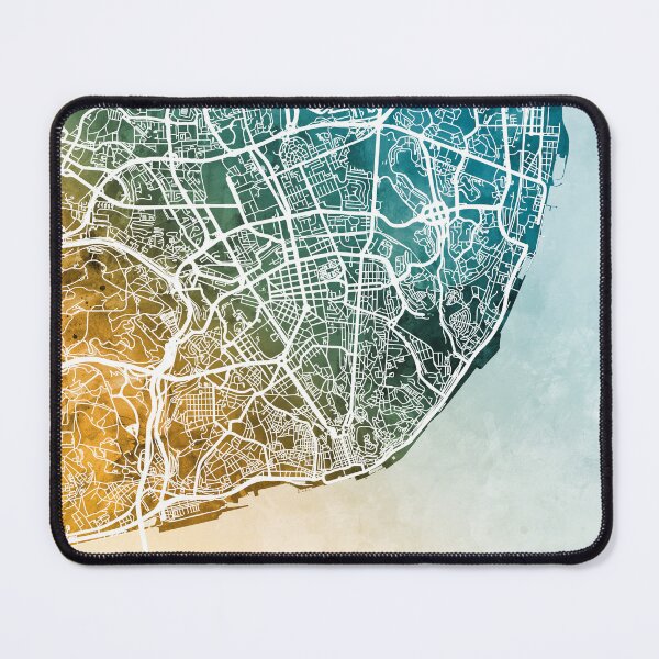 Item preview, Lisbon Portugal City Map designed and sold by ArtPrints.