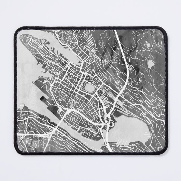 Item preview, Bergen Norway City Map designed and sold by ArtPrints.