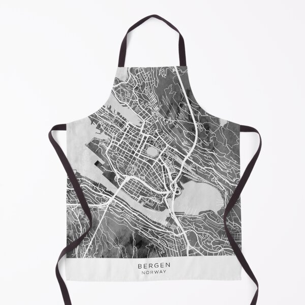 Item preview, Bergen Norway City Map designed and sold by ArtPrints.
