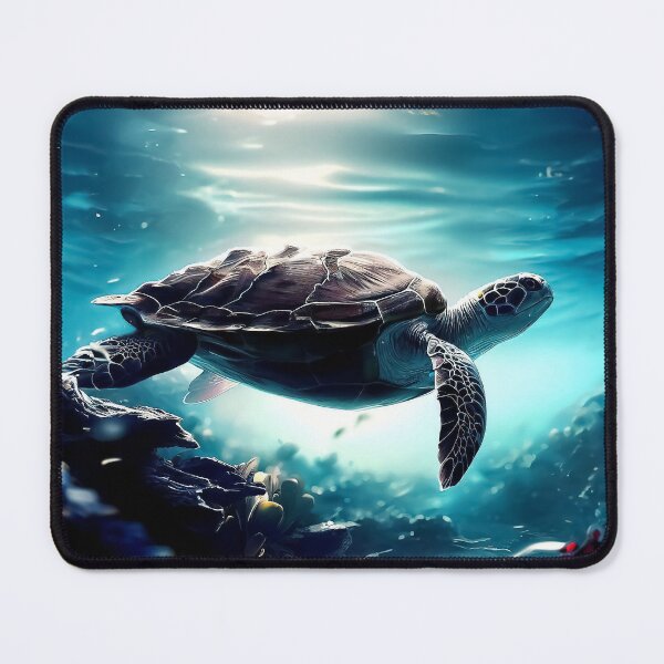 Item preview, Sea turtle on the reef digital art designed and sold by TomFrontierArt.