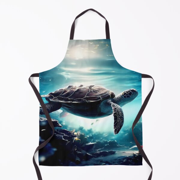 Item preview, Sea turtle on the reef digital art designed and sold by TomFrontierArt.