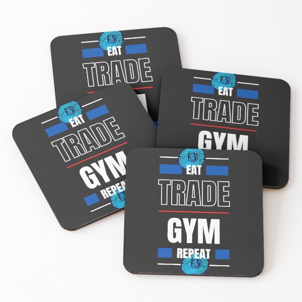 Item preview, Eat Trade Gym Repeat Bitcoin Trader Lifestyle designed and sold by GeorgiosT.
