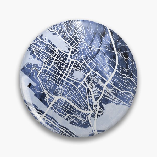 Item preview, Bergen Norway City Map designed and sold by ArtPrints.