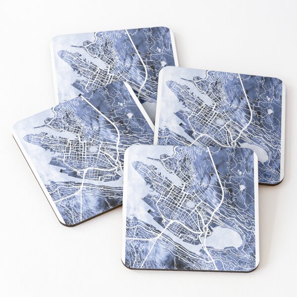 Item preview, Bergen Norway City Map designed and sold by ArtPrints.