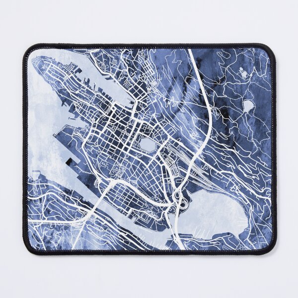 Item preview, Bergen Norway City Map designed and sold by ArtPrints.