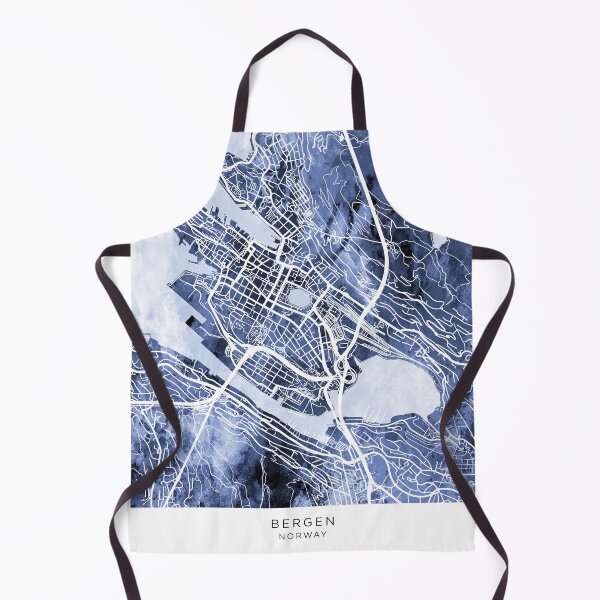 Item preview, Bergen Norway City Map designed and sold by ArtPrints.