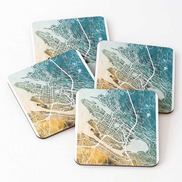 Item preview, Bergen Norway City Map designed and sold by ArtPrints.