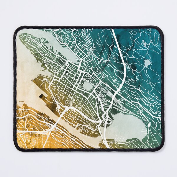 Item preview, Bergen Norway City Map designed and sold by ArtPrints.