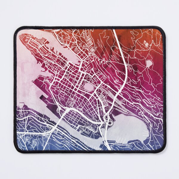 Item preview, Bergen Norway City Map designed and sold by ArtPrints.