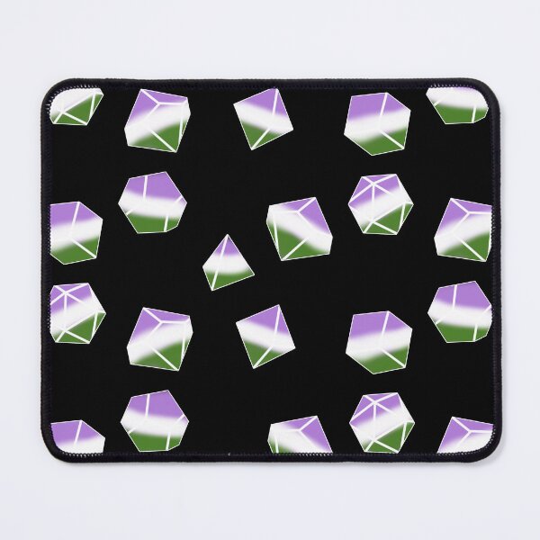 Item preview, LGBT Pride Dice - Genderqueer designed and sold by KopoArtyStuff.