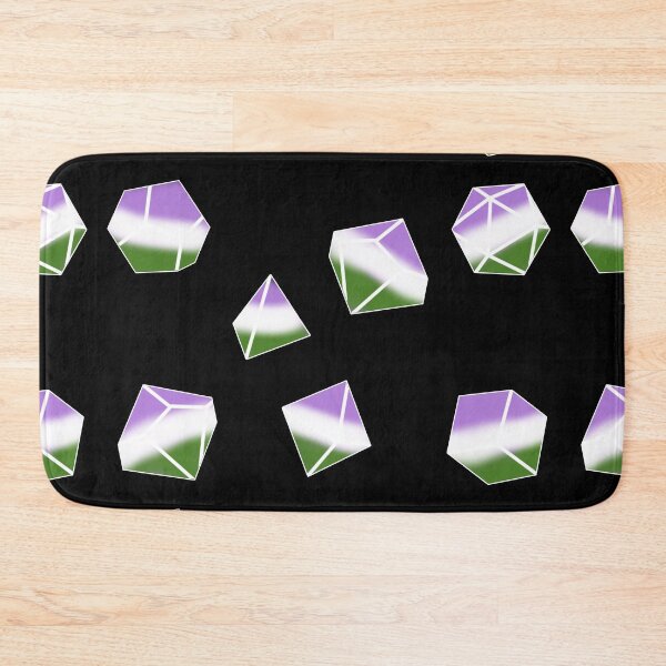 Item preview, LGBT Pride Dice - Genderqueer designed and sold by KopoArtyStuff.