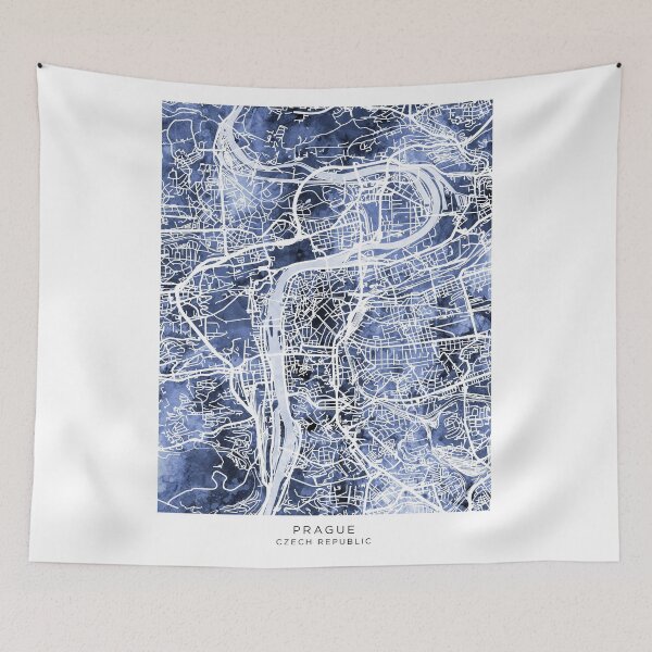 Item preview, Prague Czech Republic City Map designed and sold by ArtPrints.