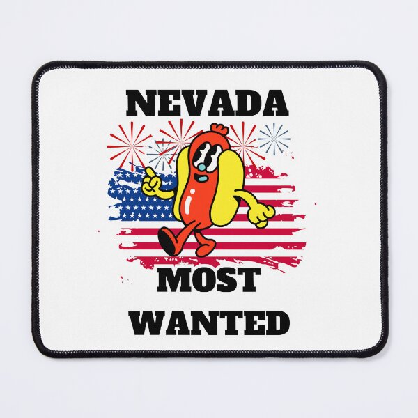 Item preview, NEVADA Most Wanted Funny Wiener, 4th Of July designed and sold by ShopULove.