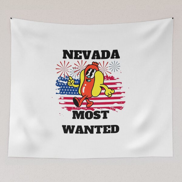 Item preview, NEVADA Most Wanted Funny Wiener, 4th Of July designed and sold by ShopULove.