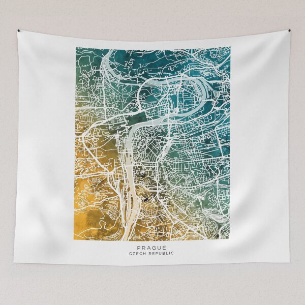 Item preview, Prague Czech Republic City Map designed and sold by ArtPrints.