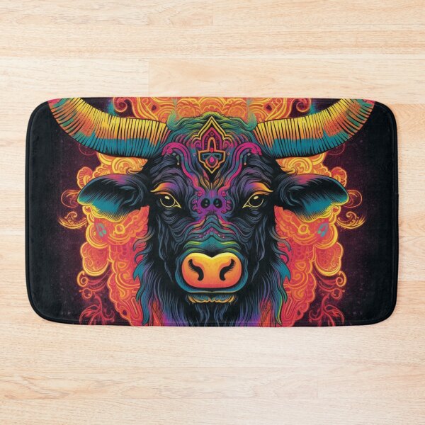 Item preview, Fiery Buffalo Face designed and sold by JojoArtEvo.