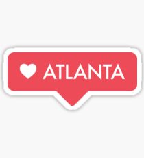 Atlanta Heart Tag Sticker