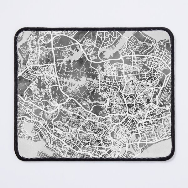 Item preview, Singapore City Map designed and sold by ArtPrints.