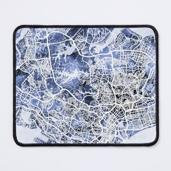 Item preview, Singapore City Map designed and sold by ArtPrints.