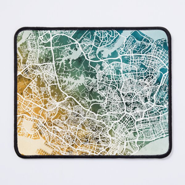 Item preview, Singapore City Map designed and sold by ArtPrints.