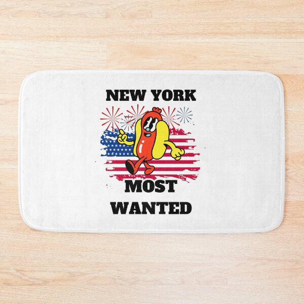 Item preview, NEW YORK Most Wanted Funny Wiener, 4th Of July designed and sold by ShopULove.