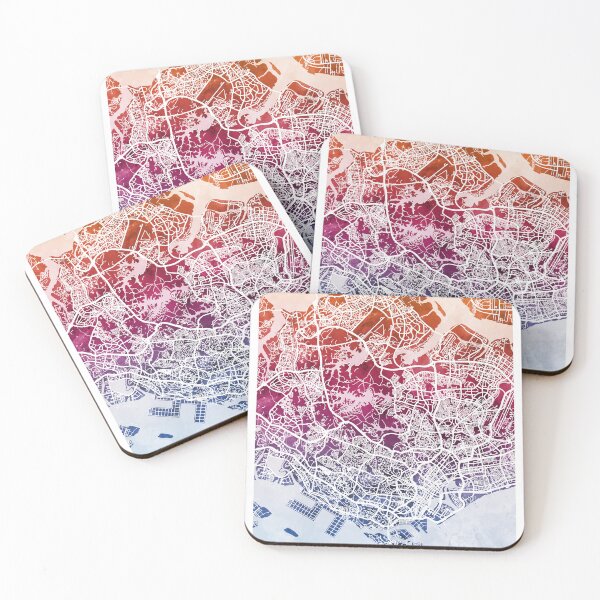 Item preview, Singapore City Map designed and sold by ArtPrints.