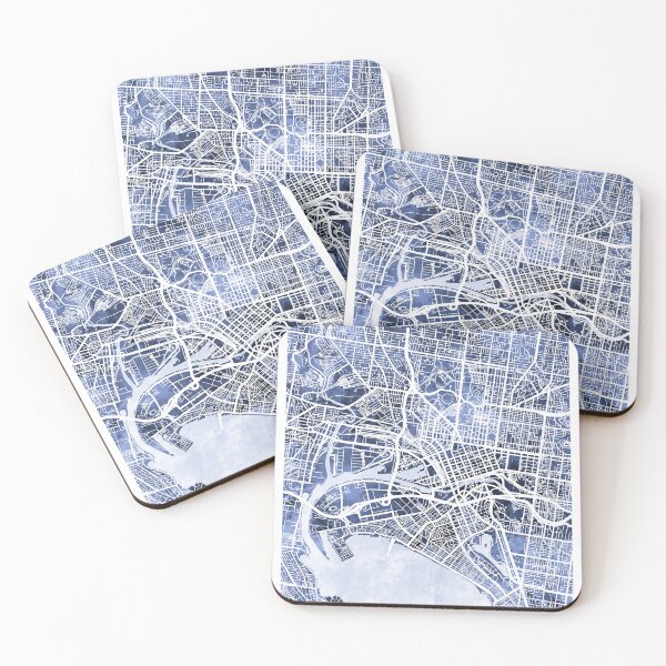 Item preview, Melbourne Australia City Street Map designed and sold by ArtPrints.