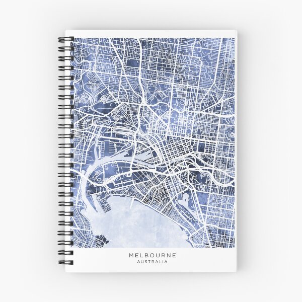 Item preview, Melbourne Australia City Street Map designed and sold by ArtPrints.