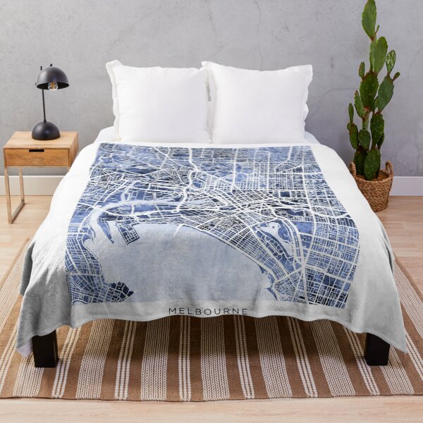 Item preview, Melbourne Australia City Street Map designed and sold by ArtPrints.