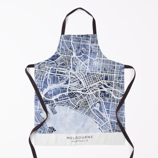 Item preview, Melbourne Australia City Street Map designed and sold by ArtPrints.