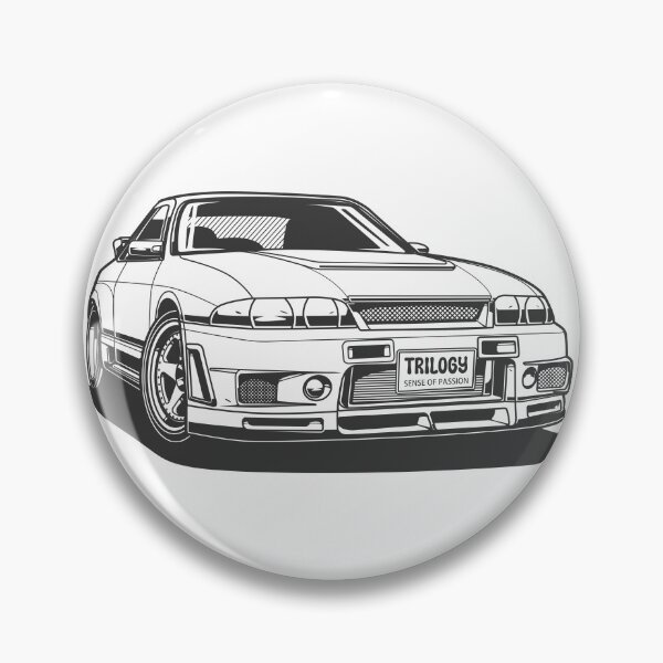 Item preview, Black And White Nissan Skyline GT-R 33 designed and sold by TrilogyMerch.