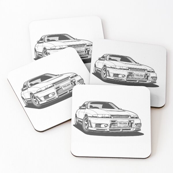 Item preview, Black And White Nissan Skyline GT-R 33 designed and sold by TrilogyMerch.