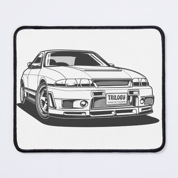 Item preview, Black And White Nissan Skyline GT-R 33 designed and sold by TrilogyMerch.