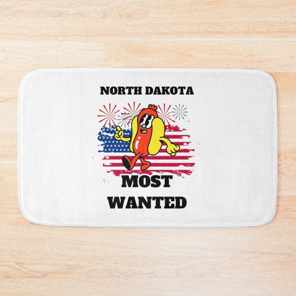Item preview, NORTH DAKOTA Most Wanted Funny Wiener, 4th Of July designed and sold by ShopULove.