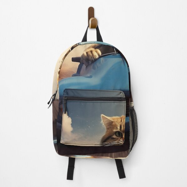 Item preview, Brown Tabby is Driving a Blue Sports Car designed and sold by BDMeow.