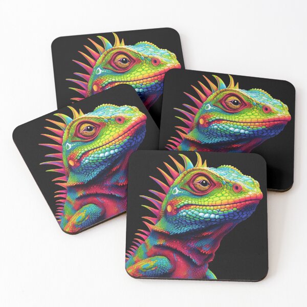 Item preview, Portrait of Psychedelic Lizard designed and sold by HiTechMedia.