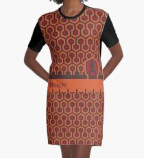Vestido camiseta El patrón de piso brillante minimalista