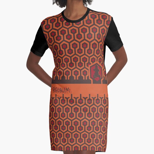 The Shining Floor Pattern Minimalist Graphic T-Shirt Dress
