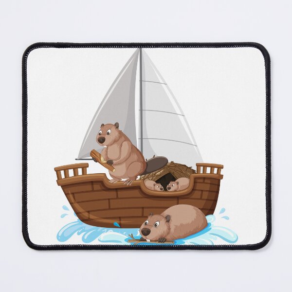 Item preview, Beavers on a Ship designed and sold by SceneryStudio.