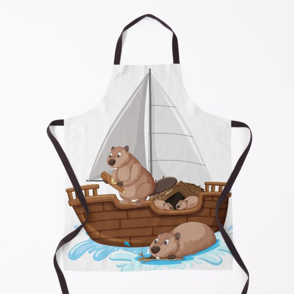 Item preview, Beavers on a Ship designed and sold by SceneryStudio.