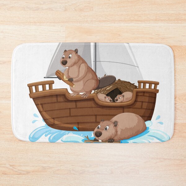 Item preview, Beavers on a Ship designed and sold by SceneryStudio.