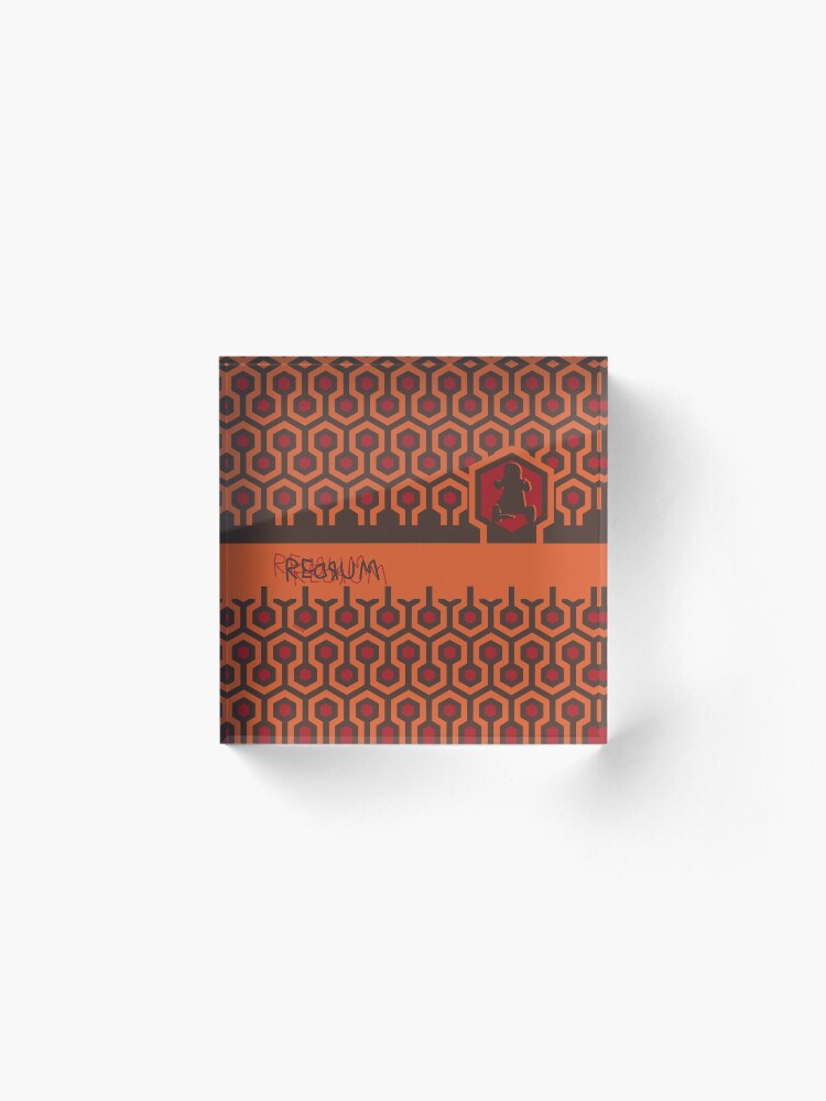 Alternate view of The Shining Floor Pattern Minimalist Acrylic Block