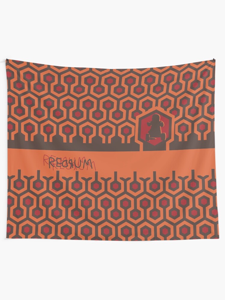 Alternate view of The Shining Floor Pattern Minimalist Tapestry