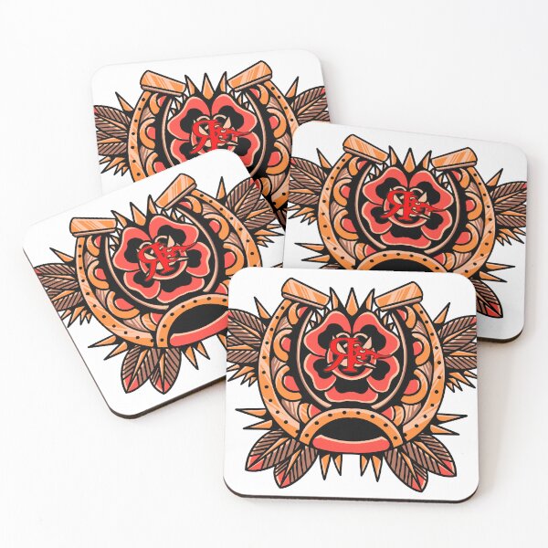 Item preview, ROGUE HORSESHOE & ROSE TATTOO ART designed and sold by Rogueclothes.