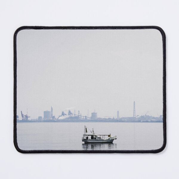 Item preview, Fishing Boat on Glassy Still Water at Sunrise designed and sold by JonesyDave.