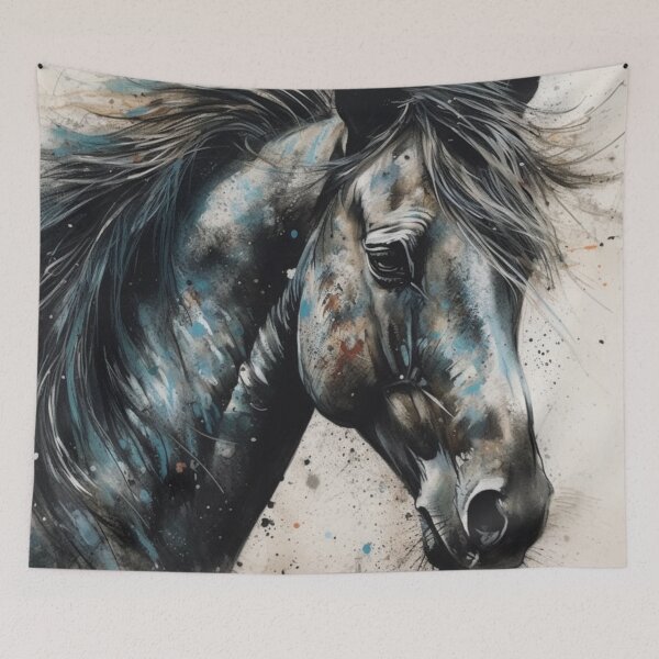 Item preview, Horse Face Watercolor Art Print designed and sold by JojoArtEvo.