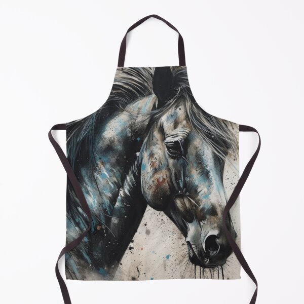 Item preview, Horse Face Watercolor Art Print designed and sold by JojoArtEvo.
