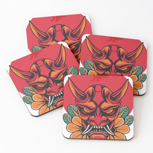 Item preview, ROGUE JAPANESE ONI DEVIL MASK TATTOO ART designed and sold by Rogueclothes.