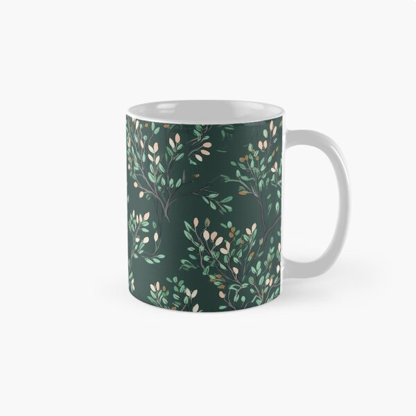 Item preview, Beautiful Native Australian wallpaper for bookcovers and homewares. Tea tree branches and flowers with twisted trunks on a dark background 8 designed and sold by NatTex.